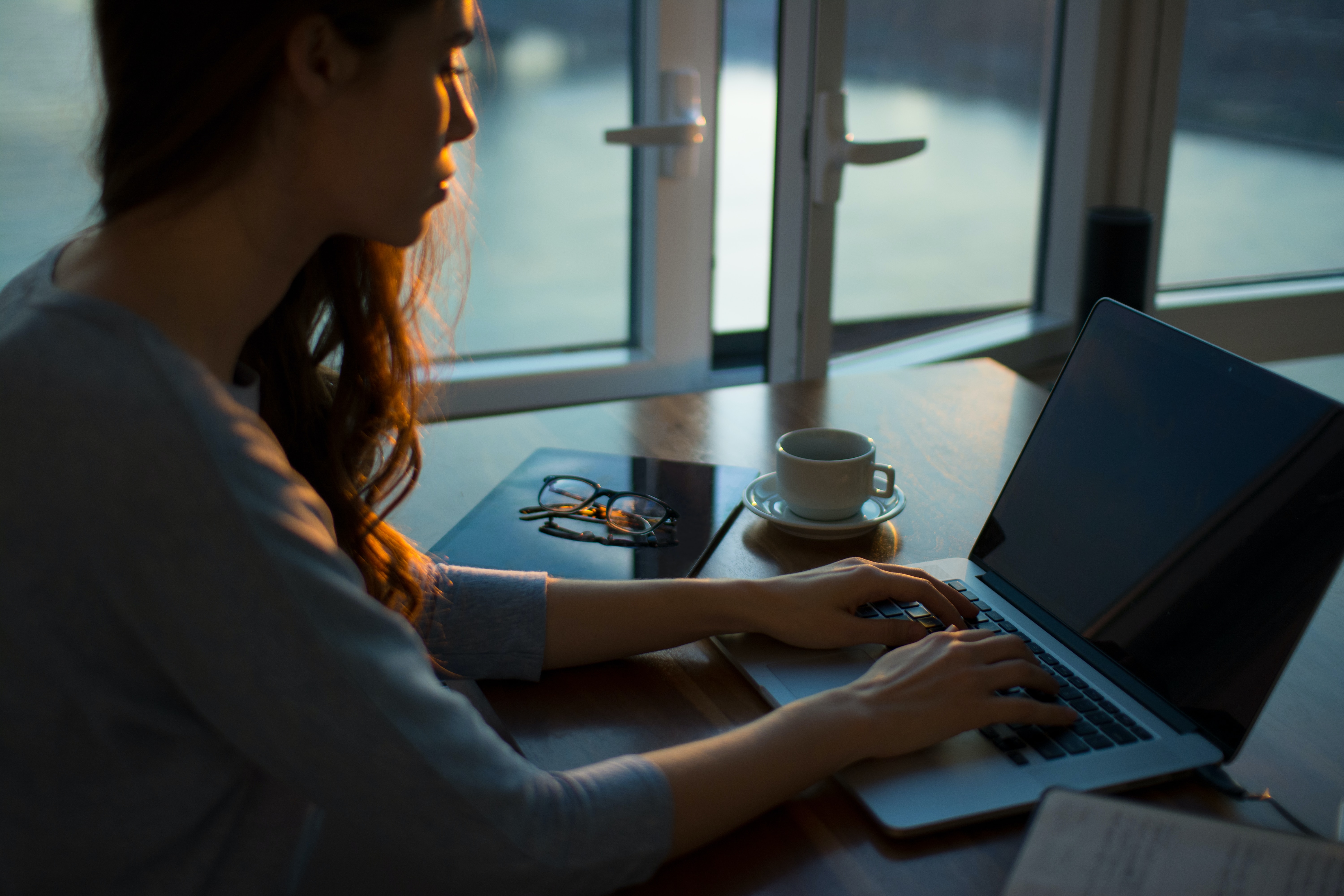 Woman coding